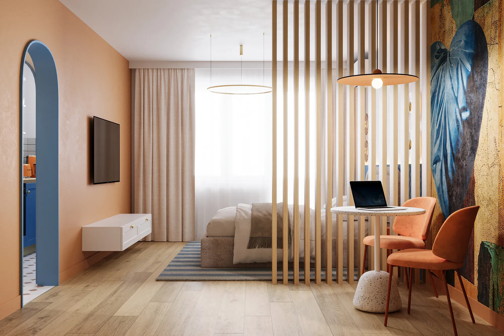 Booked in Cobalt & Terracotta — Bucharest